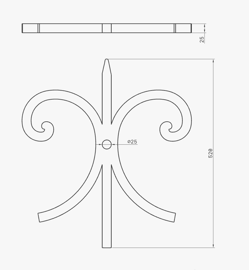 Ancre décorative LYS1 - simple