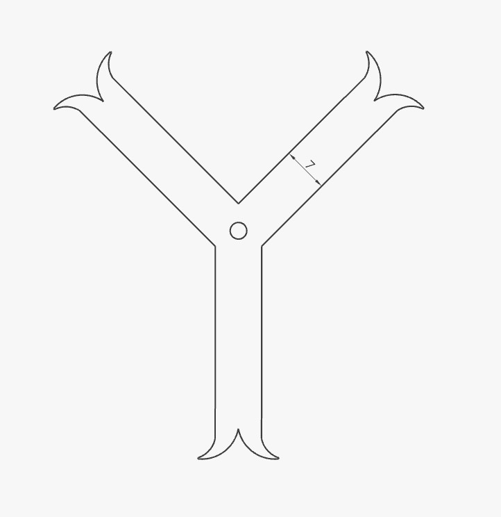 Clé d'ancrage en Y acier forgé pour tirant de chainage