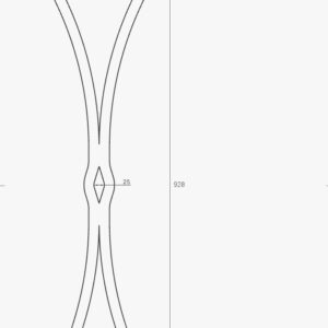 Clé d'ancrage forgée en I n°1 - 92 x 22