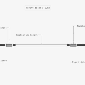 Tirant métallique de 3m à 5,5m - composition - ancres-chainage.fr